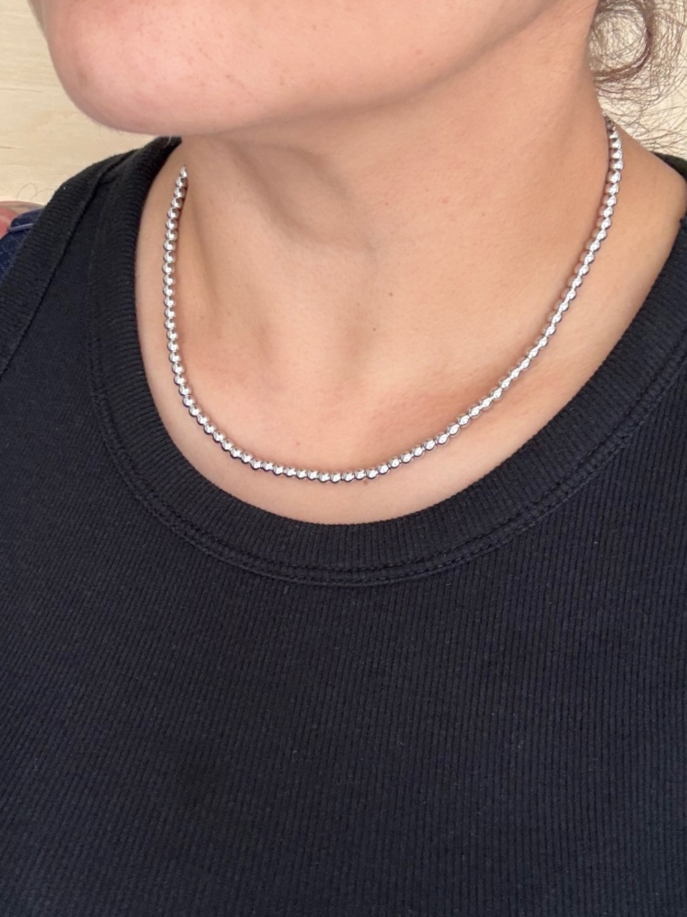 18K PVD Stainless Steel Beaded Necklace
